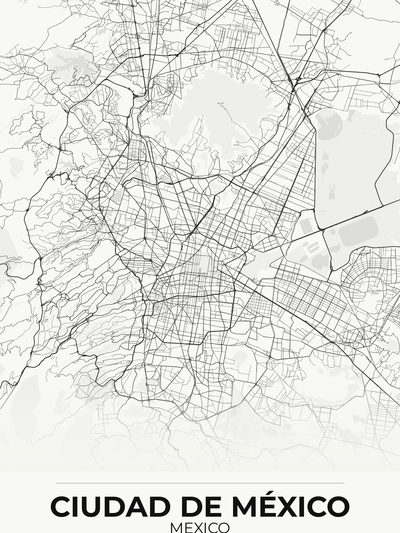 Ciudad de México Custom Map Print — Mexican Expat Gift