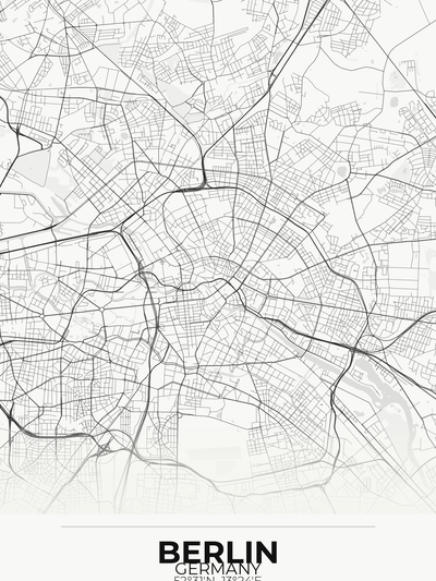 Berlin Custom Map Print