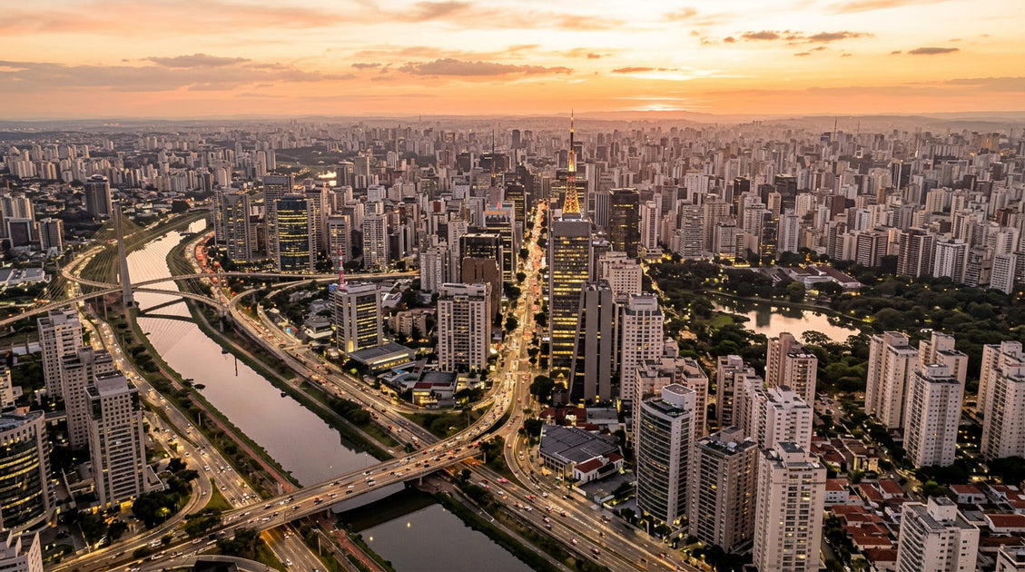 Sao Paulo Map Poster The Perfect Gift For Paulistanos Living Abroad
