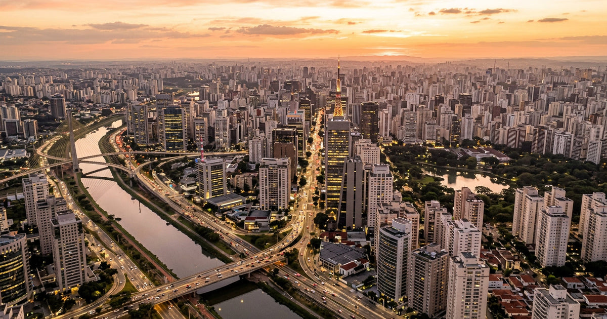 Brazilian Expat Gifts The Map Print That Brings Sao Paulo Or Rio To Their Wall