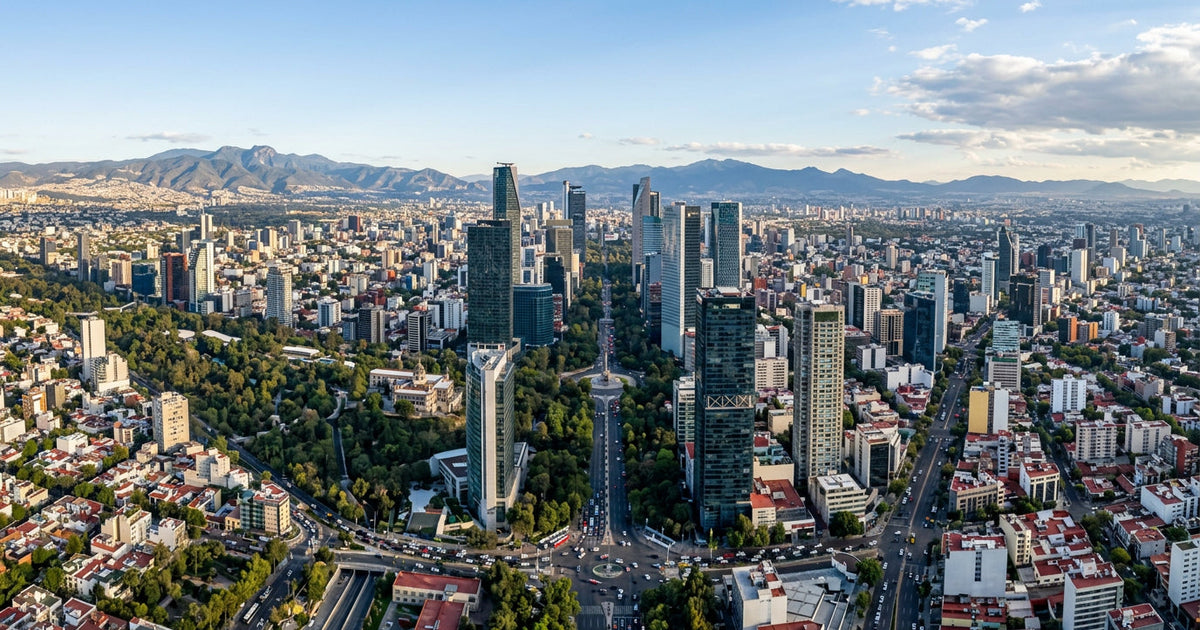 Mexico city map art