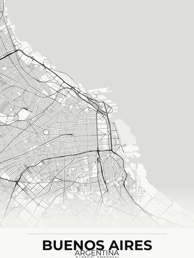 Buenos Aires Custom Map Print — Argentine Expat Gift