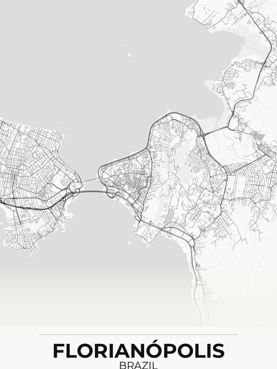 Florianópolis Custom Map Print — Gift for Brazilians in the US