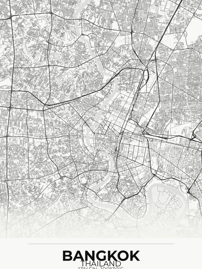 Bangkok Custom Map Print