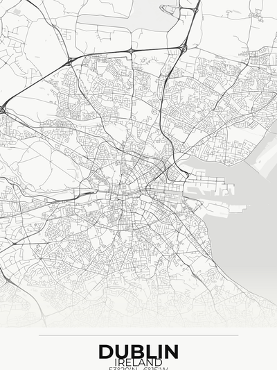 Dublin Custom Map Print
