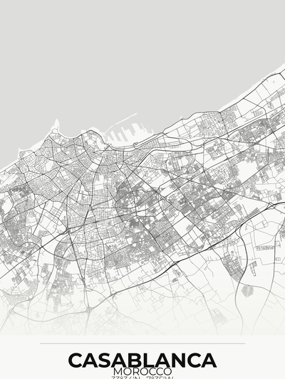 Casablanca Custom Map Print